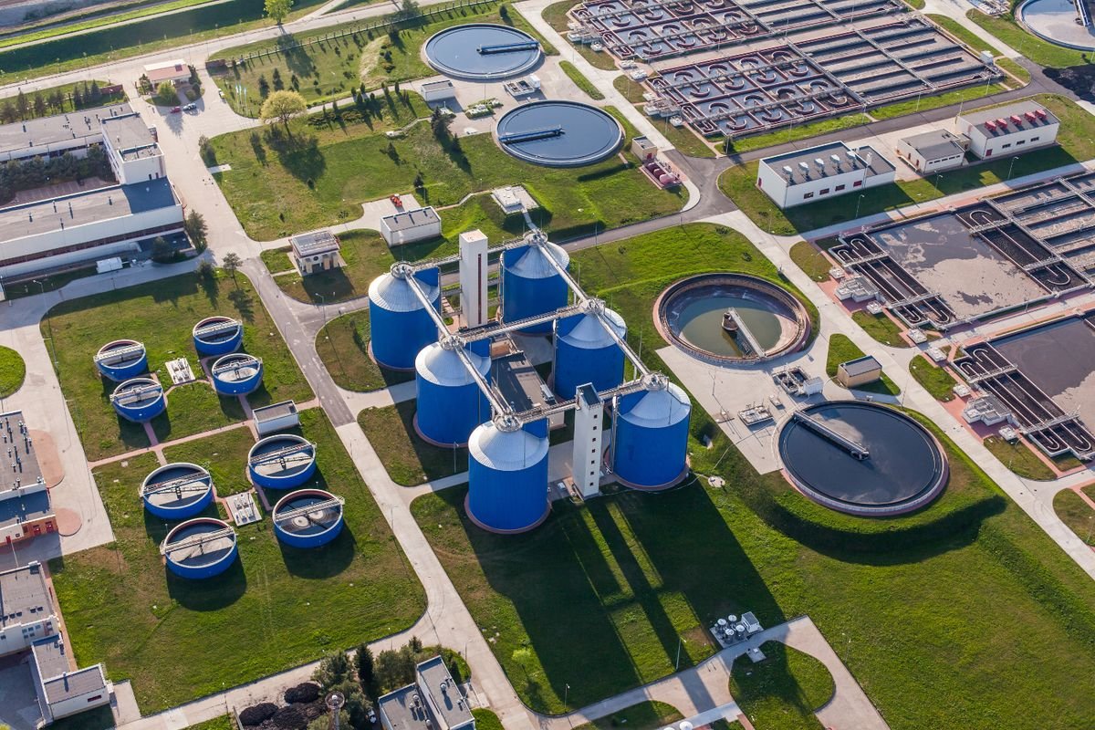 Industrial water treatment facility