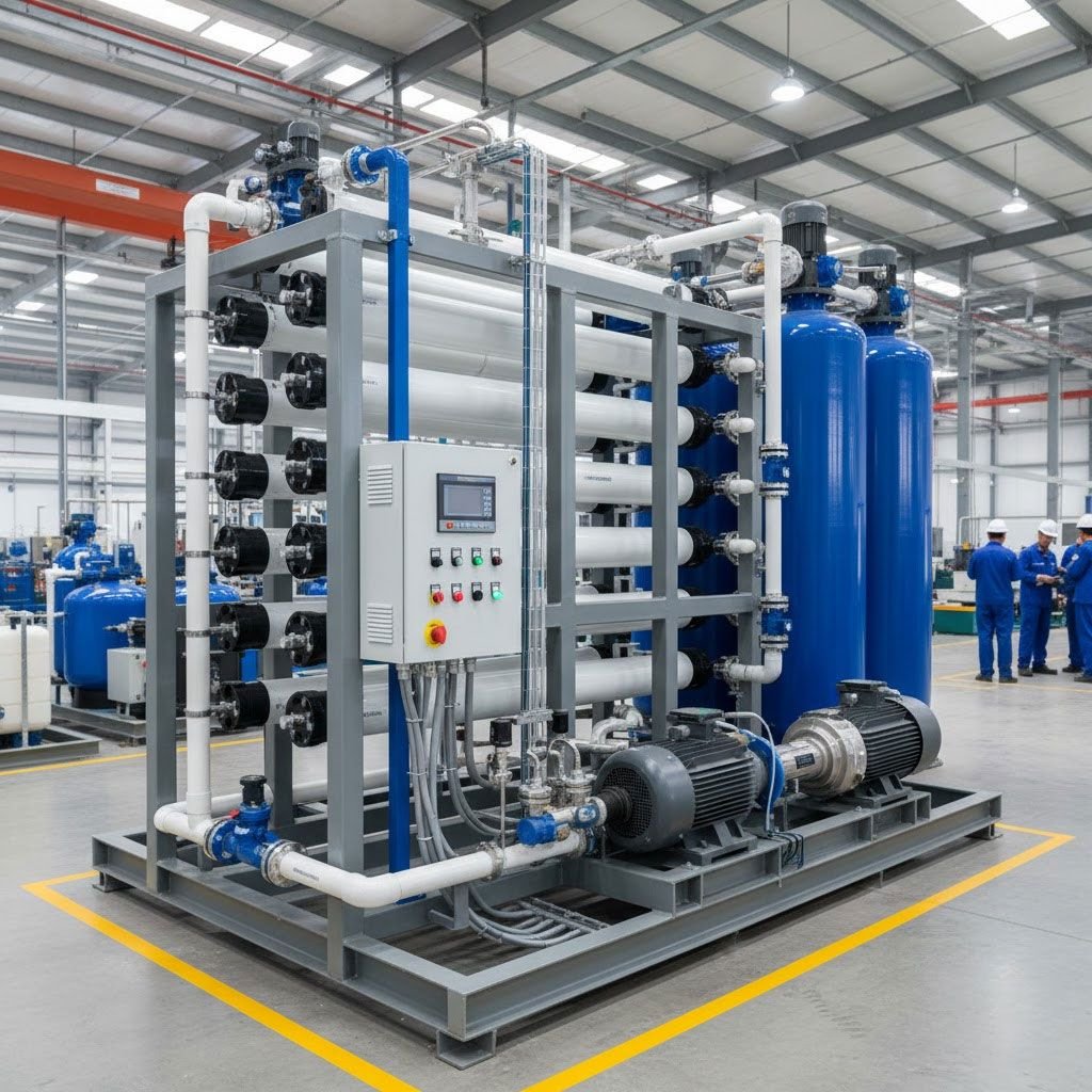 Industrial water treatment plant